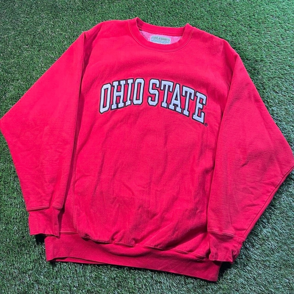 Vintage Steve & Barry's Ohio State Buckeyes Crewneck Sweatshirt Mens Large Y2K